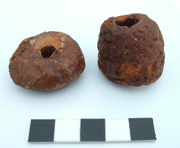 Pottery spindle whorls from Lord of the Manor I