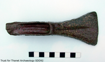 A Middle Bronze Age palstave axe from South Dumpton Down