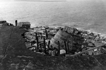 Remains of lighthouse base
