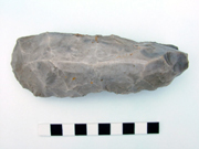Non-local Mesolithic tranchet adze