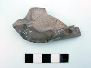Three burnt fragments of a polished flint axe from Spratling Court Farm