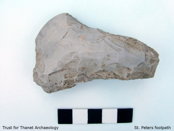 Polished flint axe from St. Peter's footpath