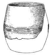 Drawing of the Middle Bronze Age vessel from King Edward Avenue