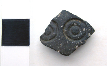 Ring-stamped sherd from a shallow ditch at Manston Road Ramsgate