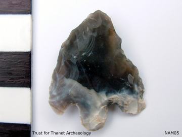 Arrowhead from the second burial at QEQM