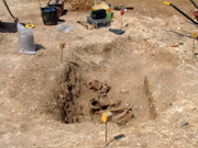 Excavating the Beaker burial at QEQM