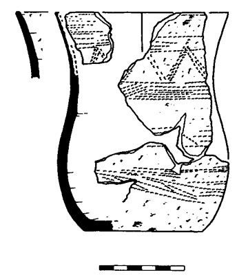 Drawing of the Monkton-Minster Beaker from Grave 751